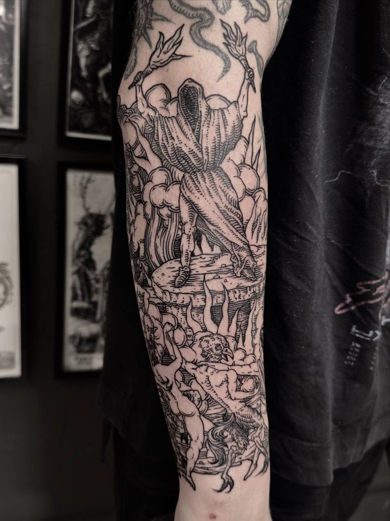 Фотография из портфолио тату-мастера Константина ЯД — Black Circle Tattoo