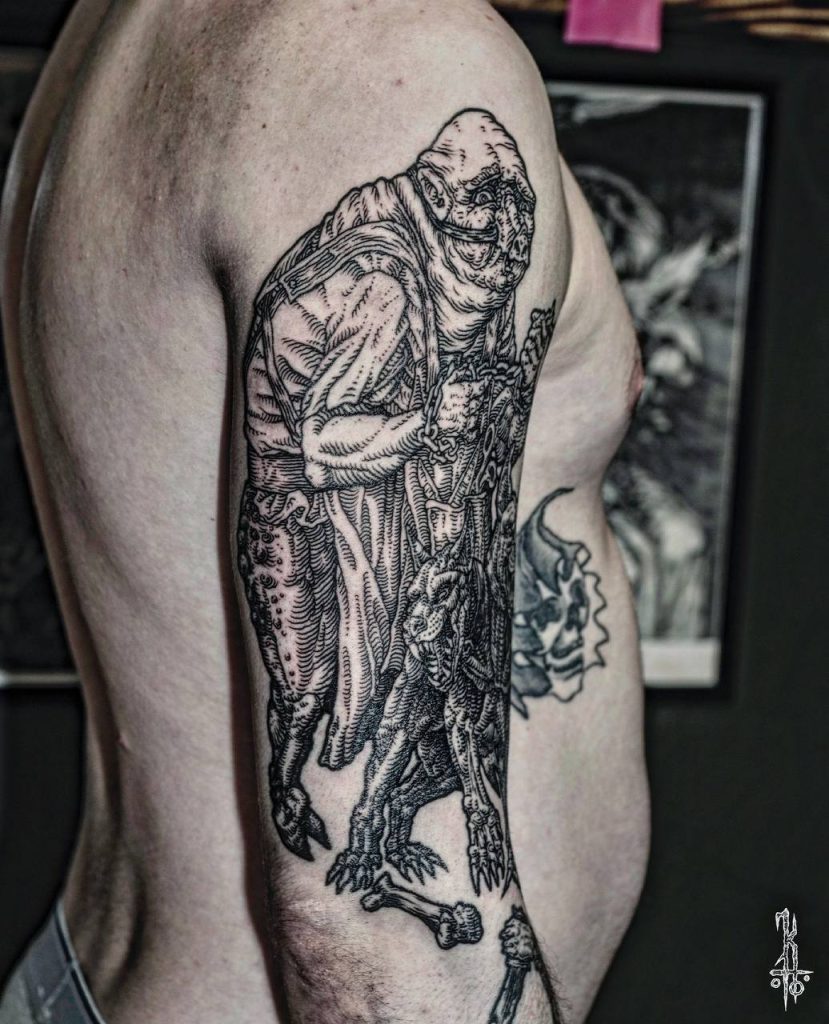 Фотография из портфолио тату-мастера Константина ЯД — Black Circle Tattoo
