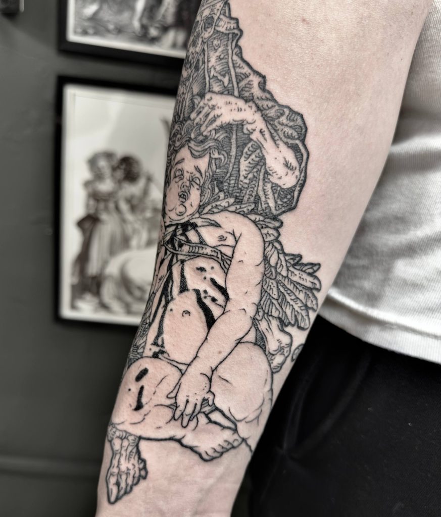 Фотография из портфолио тату-мастера Константина ЯД — Black Circle Tattoo