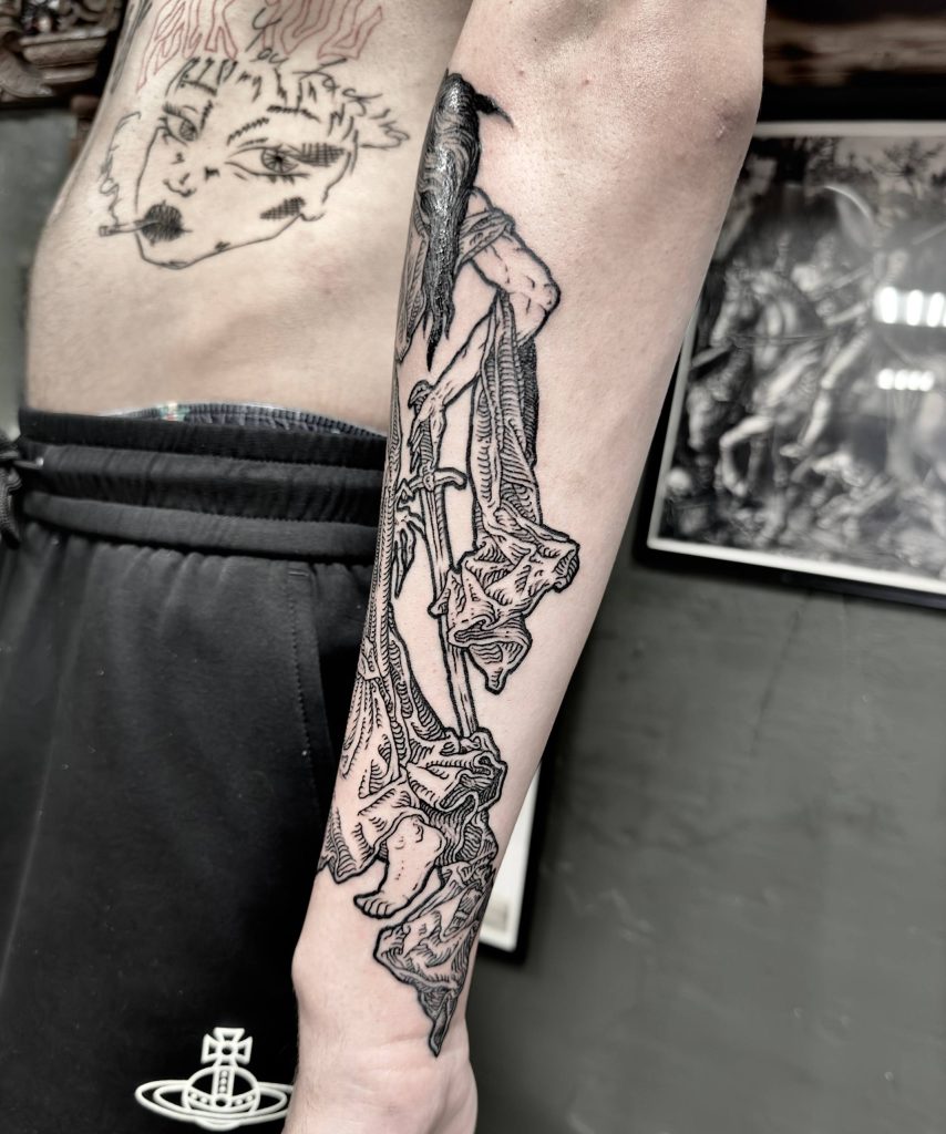 Фотография из портфолио тату-мастера Константина ЯД — Black Circle Tattoo