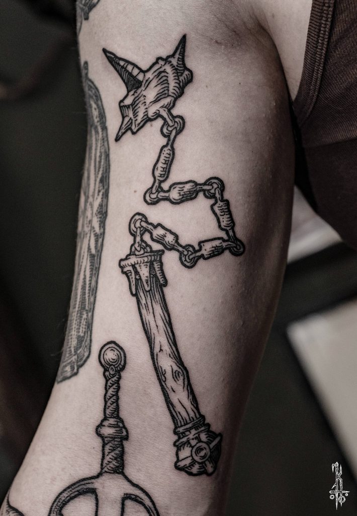 Фотография из портфолио тату-мастера Константина ЯД — Black Circle Tattoo