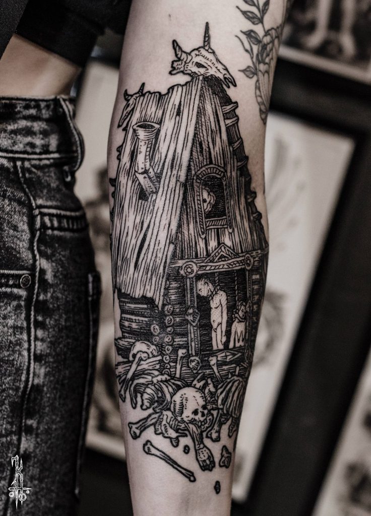 Фотография из портфолио тату-мастера Константина ЯД — Black Circle Tattoo