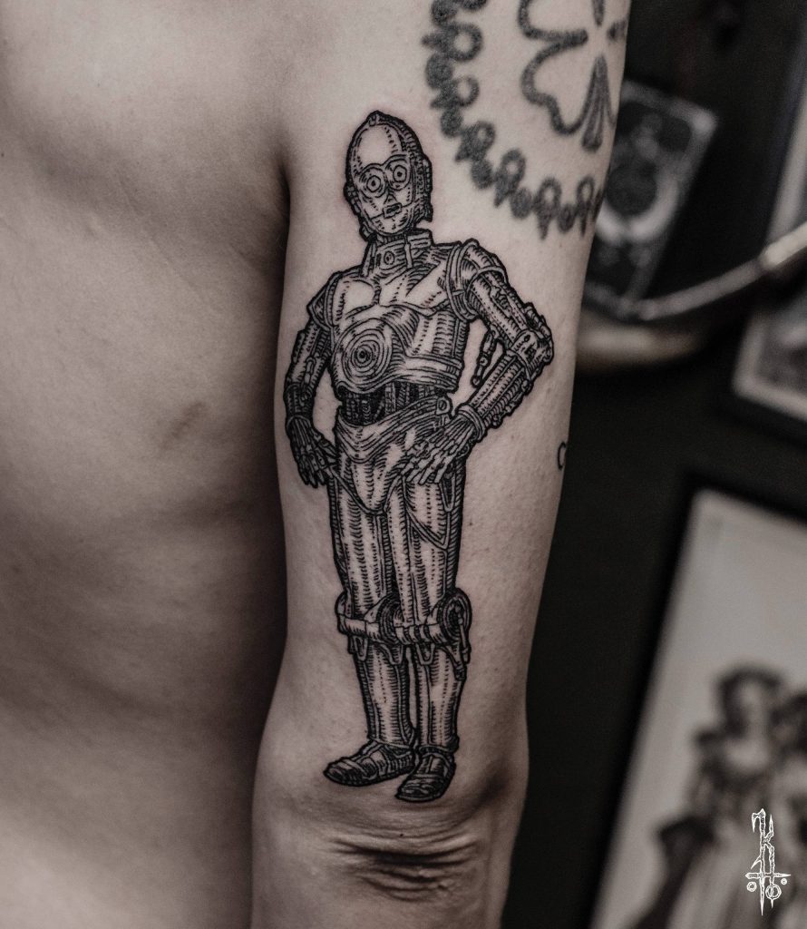 Фотография из портфолио тату-мастера Константина ЯД — Black Circle Tattoo