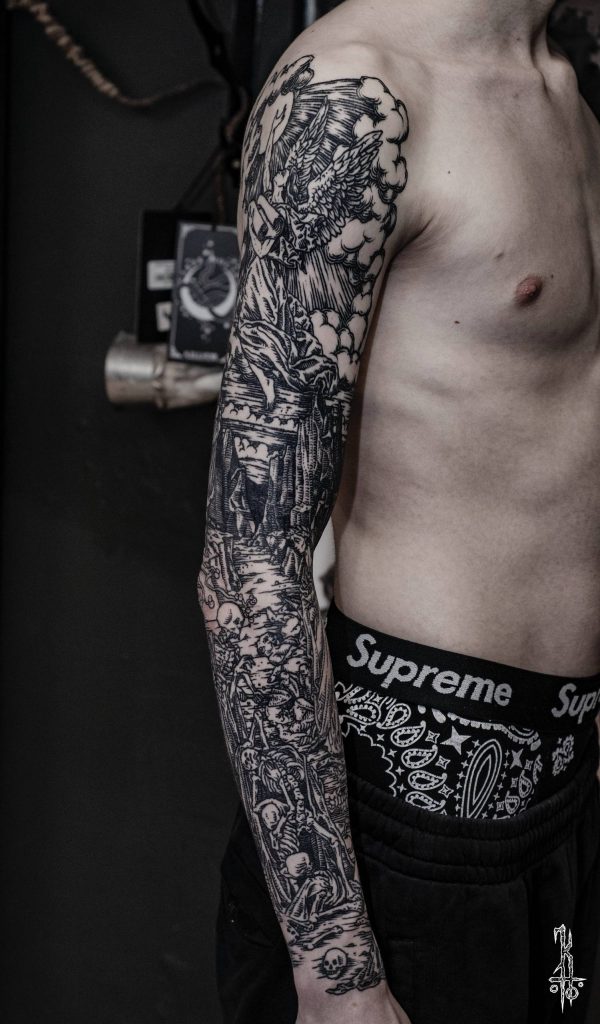 Фотография из портфолио тату-мастера Константина ЯД — Black Circle Tattoo