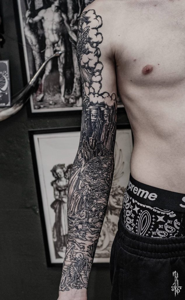 Фотография из портфолио тату-мастера Константина ЯД — Black Circle Tattoo