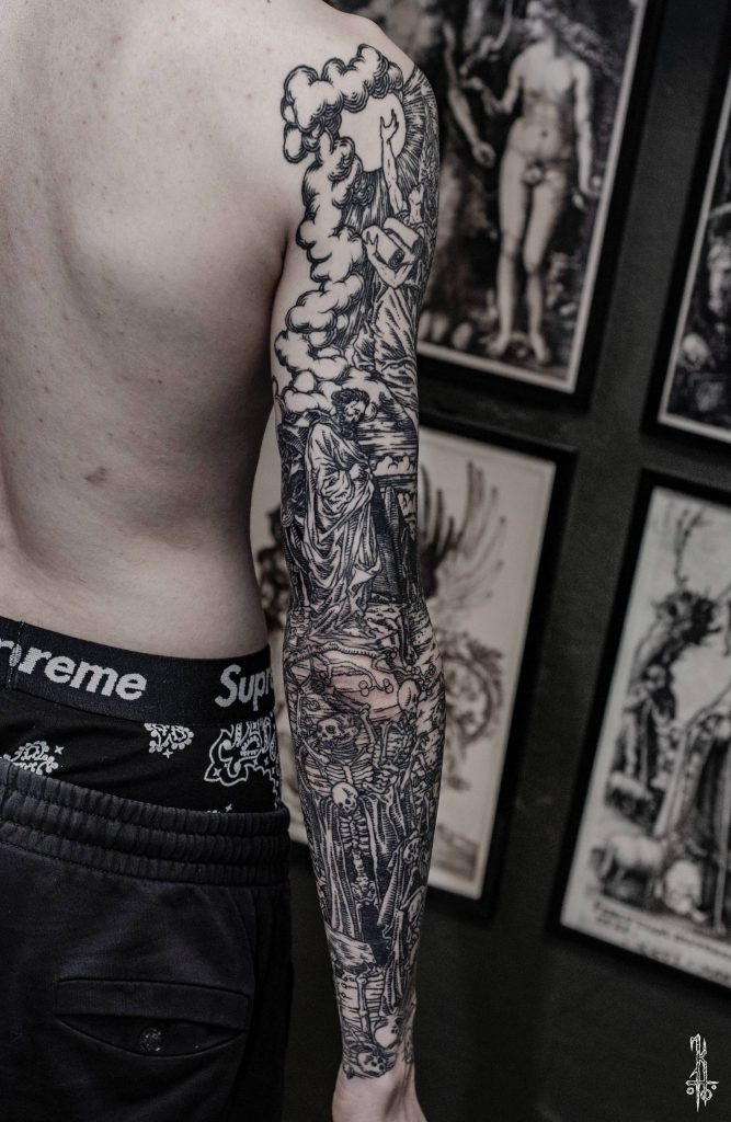 Фотография из портфолио тату-мастера Константина ЯД — Black Circle Tattoo