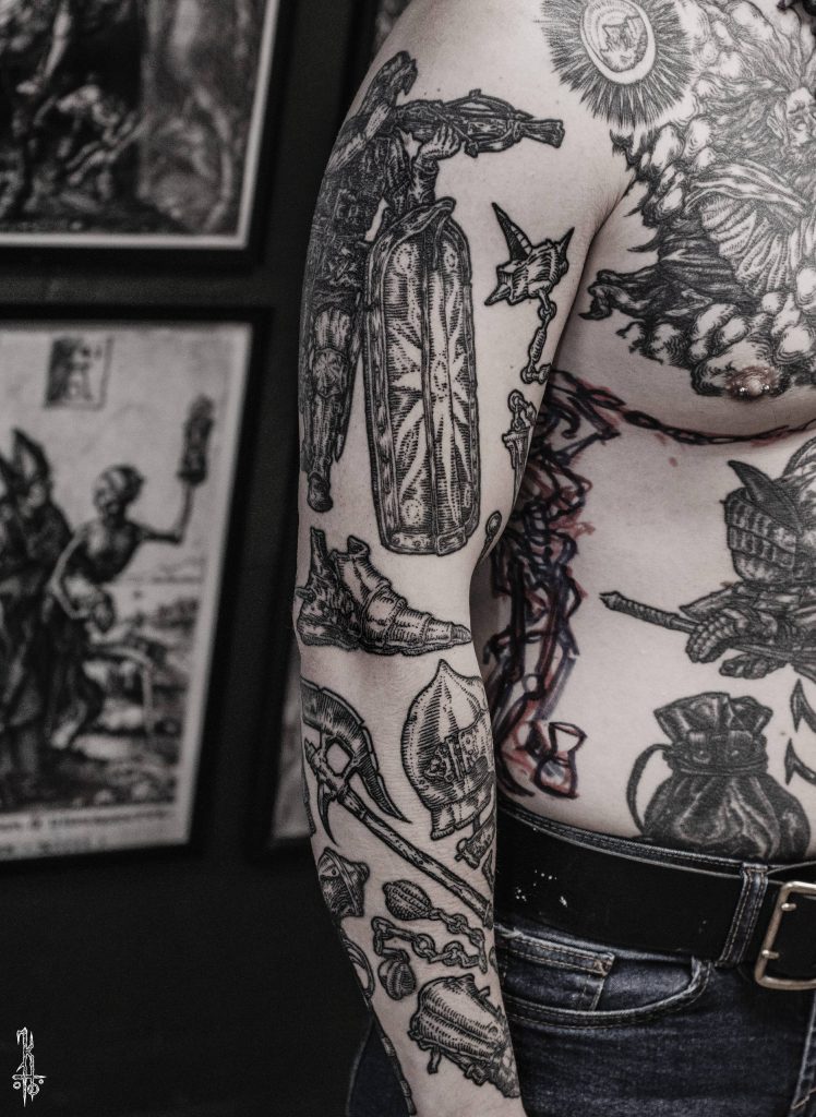 Фотография из портфолио тату-мастера Константина ЯД — Black Circle Tattoo