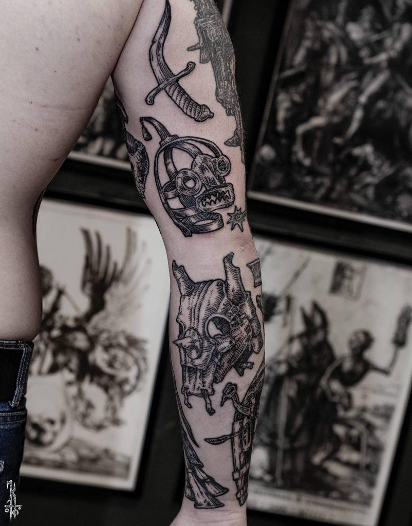 Фотография из портфолио тату-мастера Константина ЯД — Black Circle Tattoo