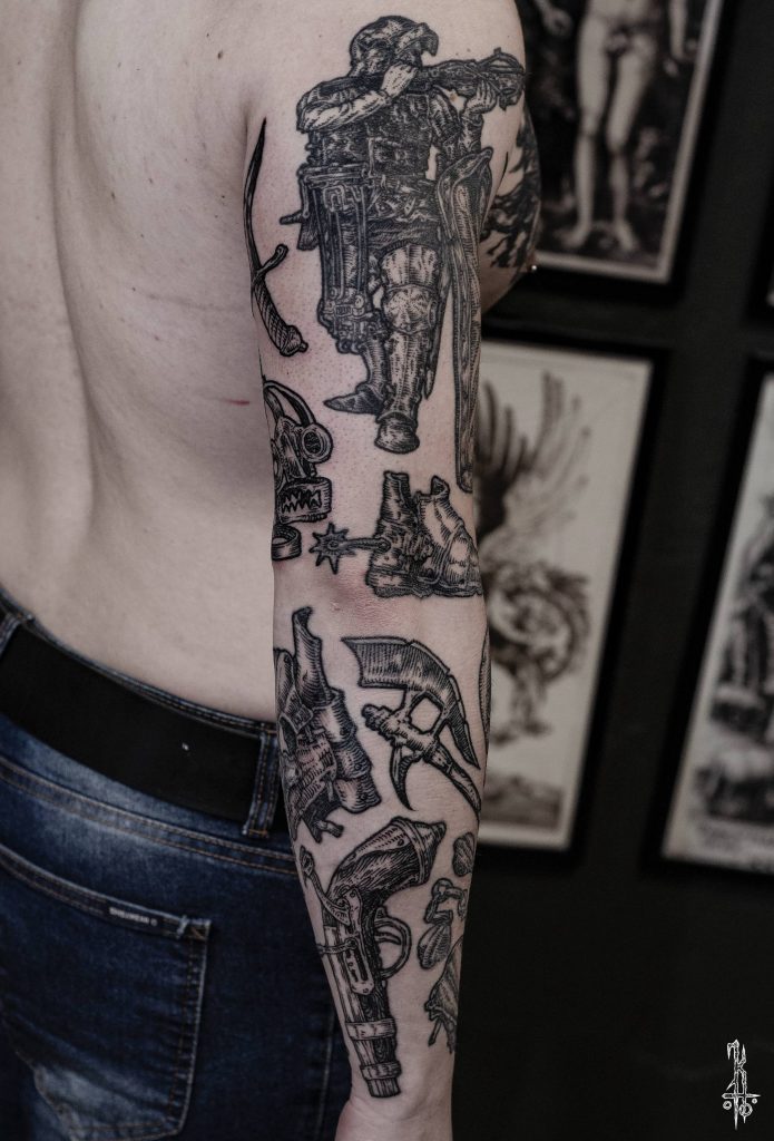 Фотография из портфолио тату-мастера Константина ЯД — Black Circle Tattoo
