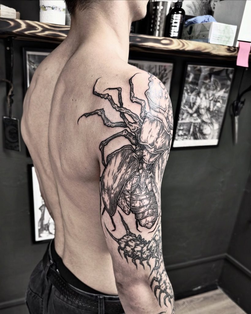 Фотография из портфолио тату-мастера Константина ЯД — Black Circle Tattoo