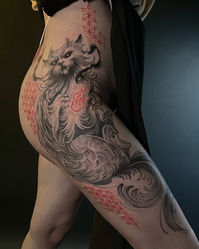 Фотография из портфолио тату-мастера Таты Масленцевой — Black Circle Tattoo