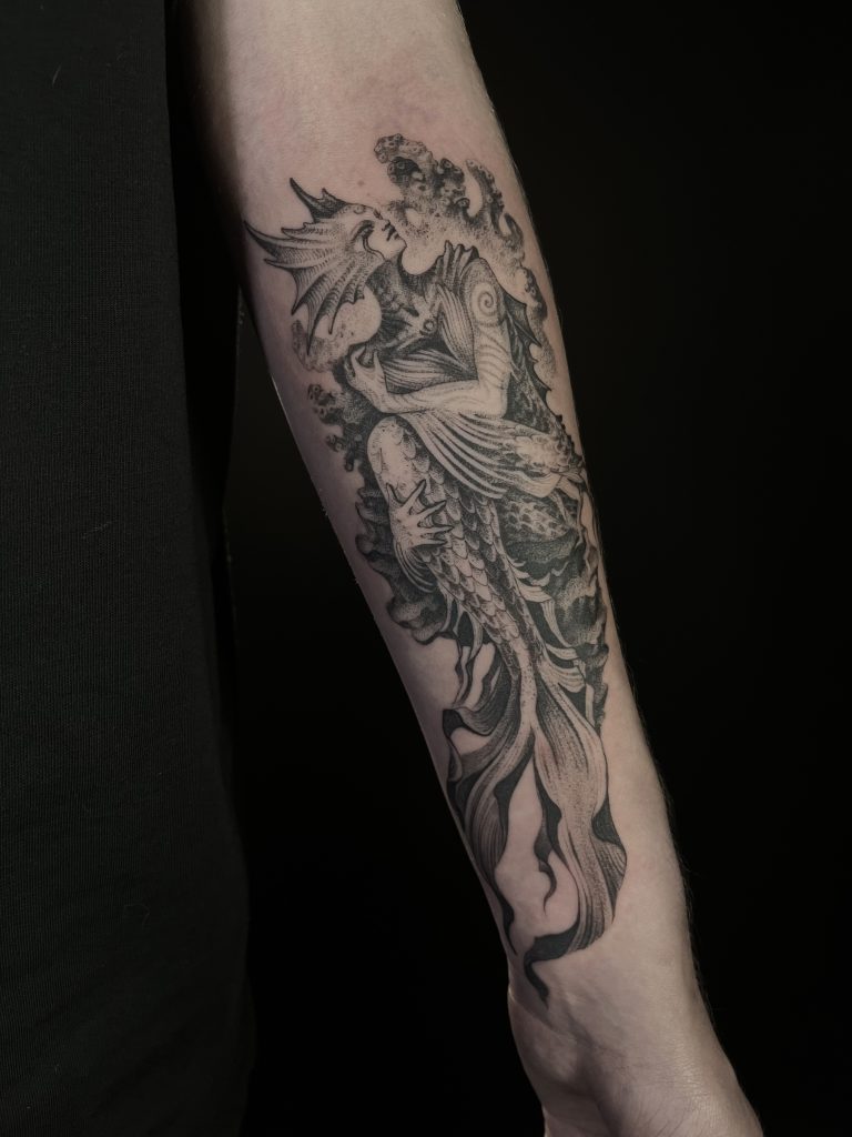 Фотография из портфолио тату-мастера Таты Масленцевой — Black Circle Tattoo