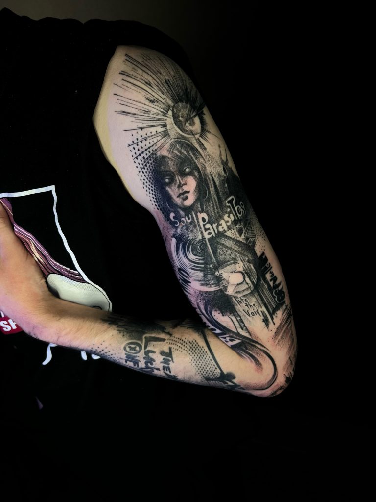 Фотография из портфолио тату-мастера Таты Масленцевой — Black Circle Tattoo