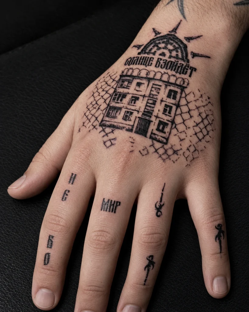 Татуированная рука с надписью «Солнце взойдёт» — работа Ильи Comatoz в BLACK CIRCLE TATTOO